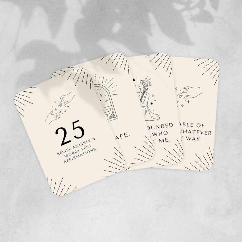 Relief Anxiety & Worry Less Affirmations