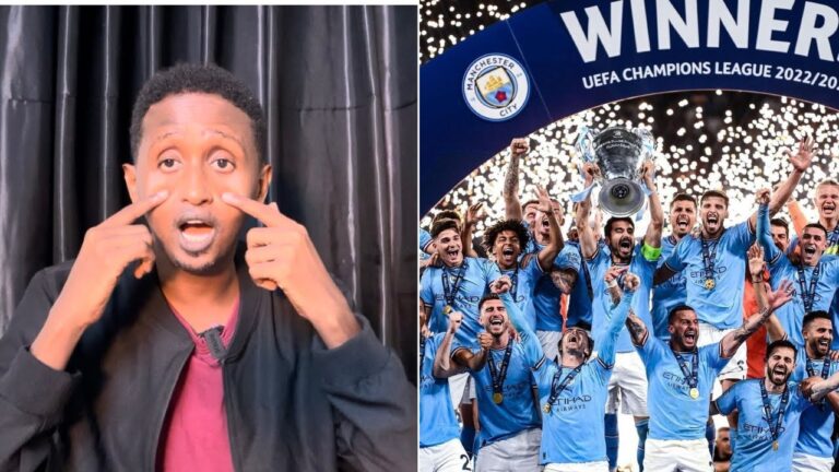 HAMBALYO MAN CITY o qaaday CHAMPIONS LEAGUE,M.QADAR O LA QIIROODAY RIYADA oo Rumowday,WAX BADAN OGOW