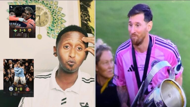 BREAKING MESSI oo Qaaday koobkiisi 48,Markaad isku taageerto Barce,City Iyo Mess iska Quuri wa caawa