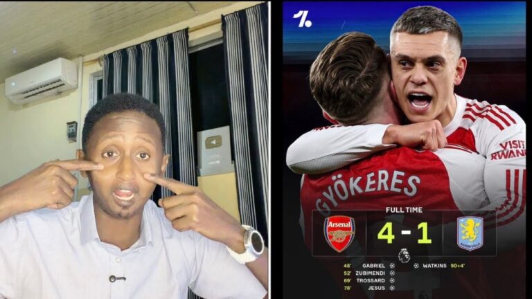 CAAWA ARSENASHA AAN soo arkay Horyaalka halooga sabro waa,Semenyo City o Chelsea,CR7 xitaa Sinta+UNI