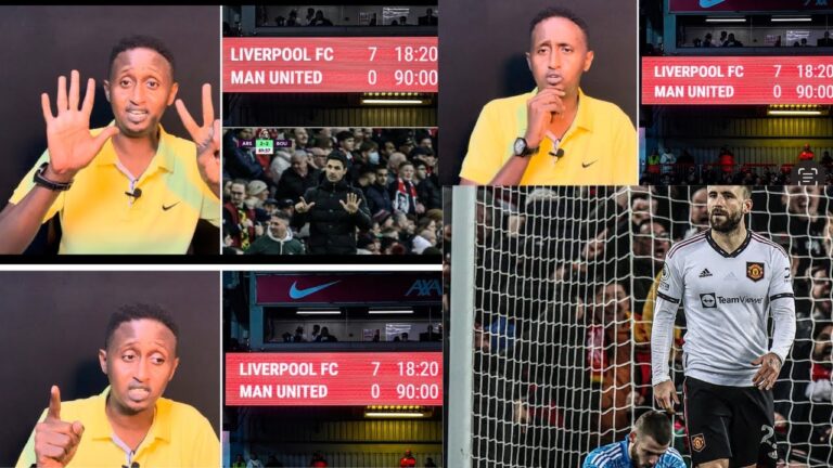 DAAWO M.QADAR iyo caalamka waxay ka Dhaheen in LIVERPOOL 7-0 ay ku garaacday UNITED xita CR7 Amakak+